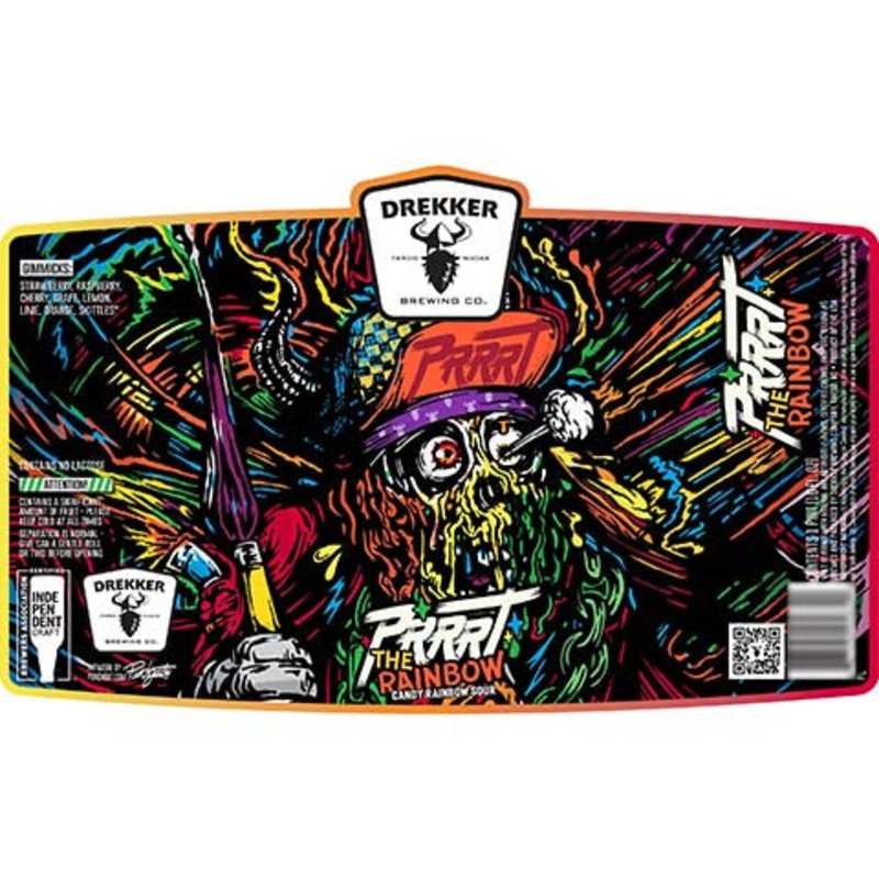 Drekker PRRRT The Rainbow Candy Rainbow Sour 16OZ SINGLE CAN