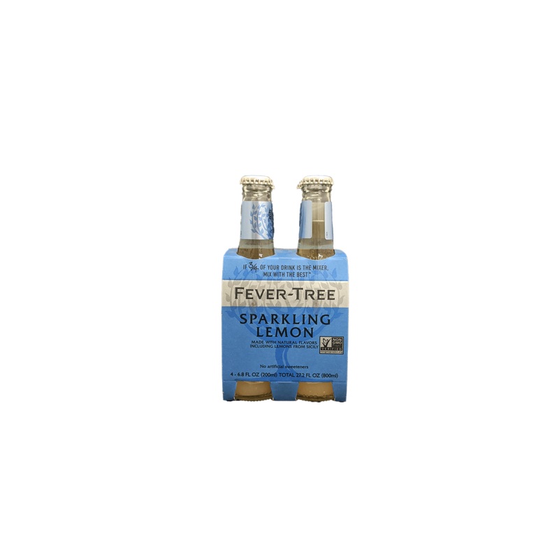 Fever Tree Sparkling Lemon 4 Pack Bottles