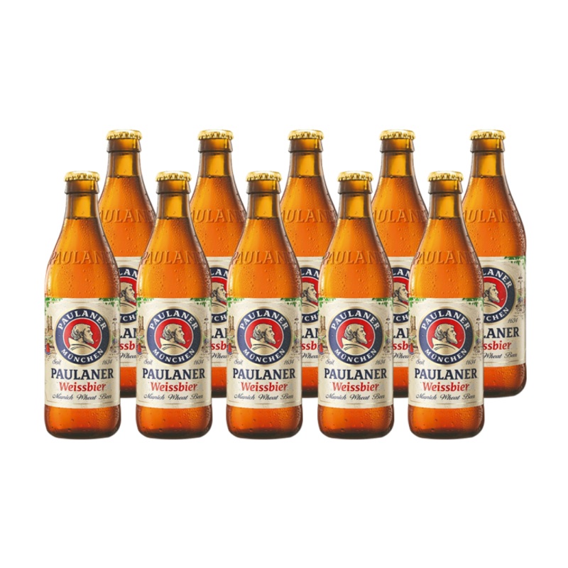 Paulaner Hefe Weissbier Naturtrub 500ml Bottle x10