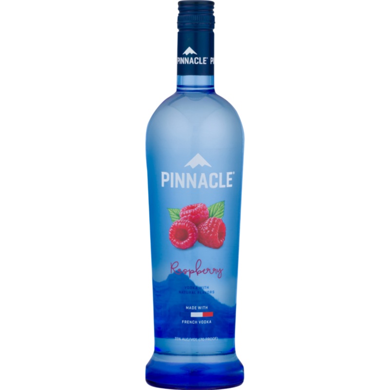 PINNACLE RASPBERRY FLAVORED VODKA 60 750ML 750ML
