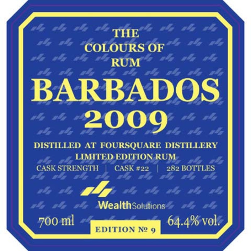 The Colours of Rum Barbados 2009 (Edition 9) 700ML BTL