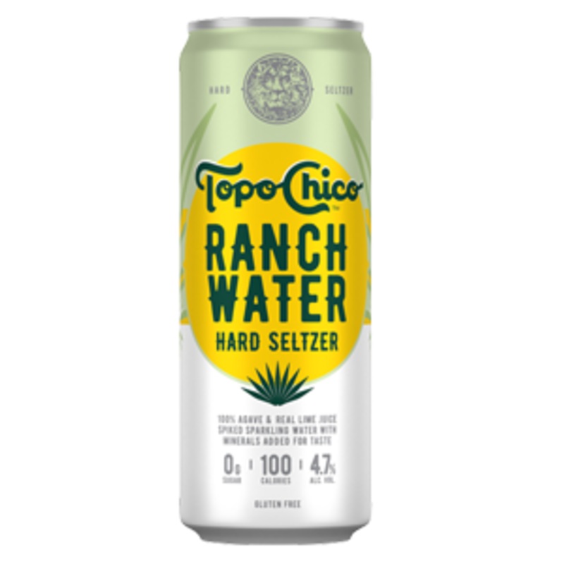 Topo Chico Hard Seltzer Ranch Water Original 24 - 12oz Cans, 12 Pack