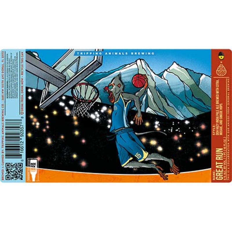 Tripping Animals Great Run Hazy IPA 16OZ SINGLE CAN