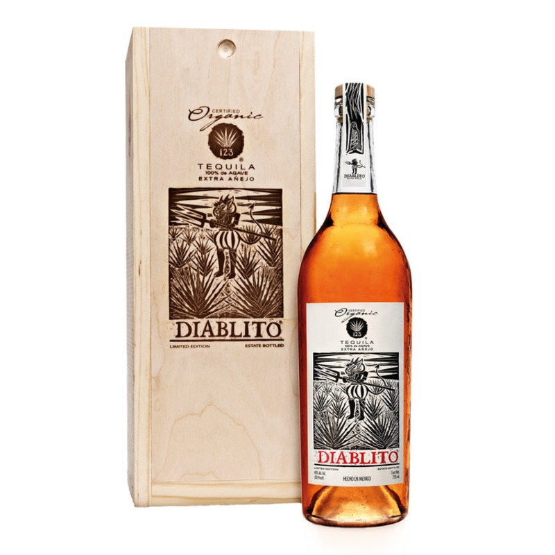 123 TEQUILA EXTRA ANEJO DIABLITO 80 750ML 750ML