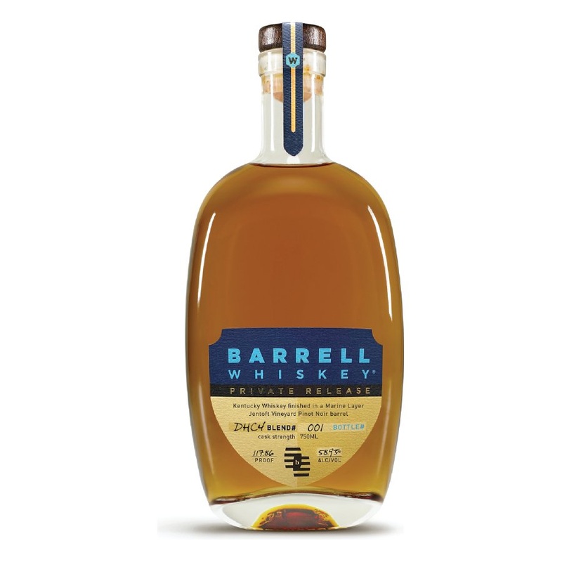 Barrell Whiskey Private Release DHC4 finished in a Marine Layer Jentoft Vineyard Pinot Noir barrel 750ml