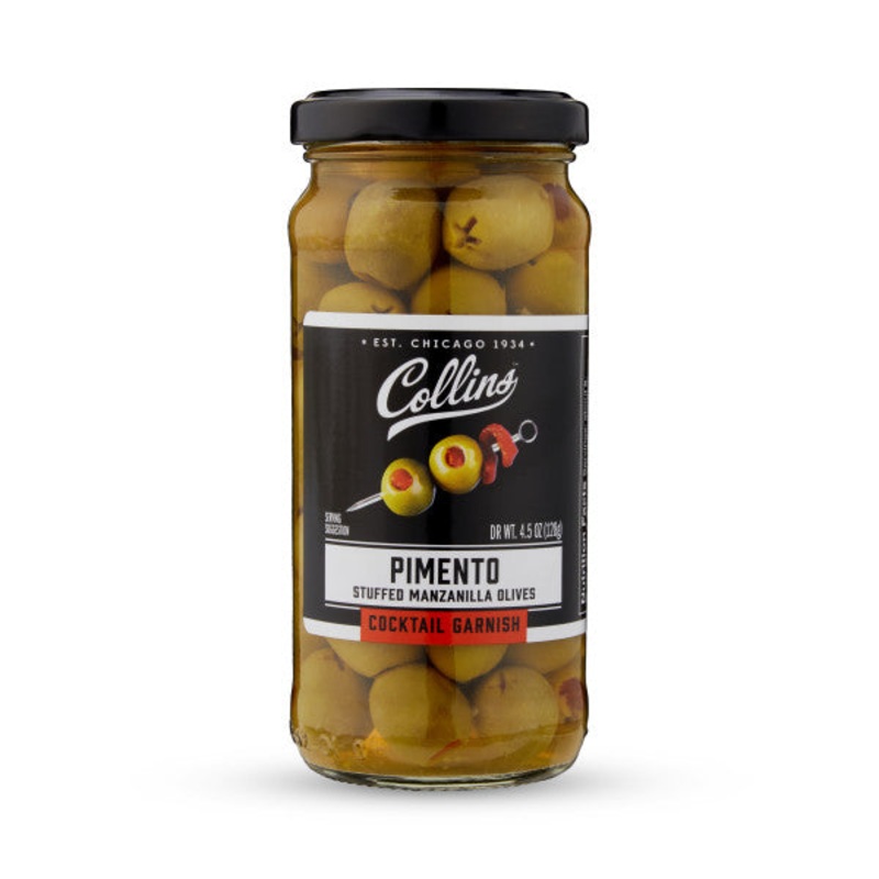 COLLINS MANZANILLA PIMENTO STUFFED OLIVES 5OZ @ Deerfoot City [1057623] 148 ml