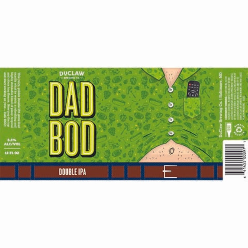 Duclaw Dad Bod DIPA 12OZ SINGLE CAN