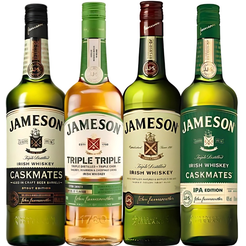 Jameson Irish Whiskey Bundle: Caskmates, IPA, Triple Triple & Original