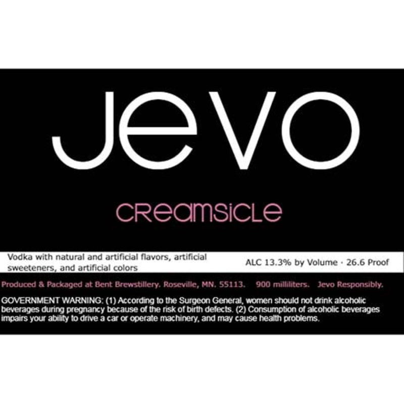 Jevo Creamsicle 900ML BTL