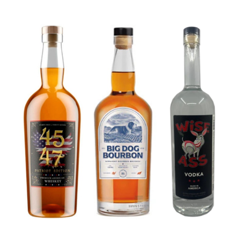 Nashville Distillery Combo: 4547 Whiskey, Big Dog Bourbon, Wise Ass Vodka