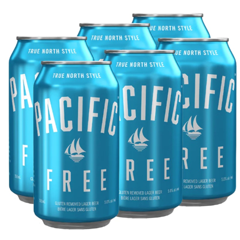PACIFIC FREE GLUTEN REMOVED LAGER 355ML 6PK CAN @ Southgate [1047268] 2130 ml