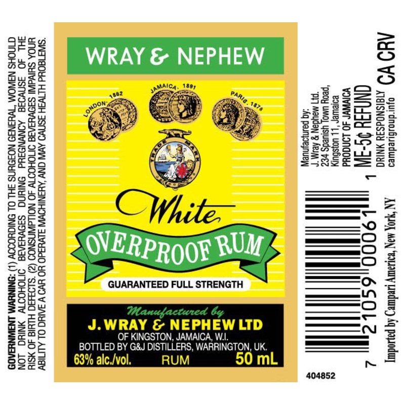 Wray & Nephew White Overproof Rum