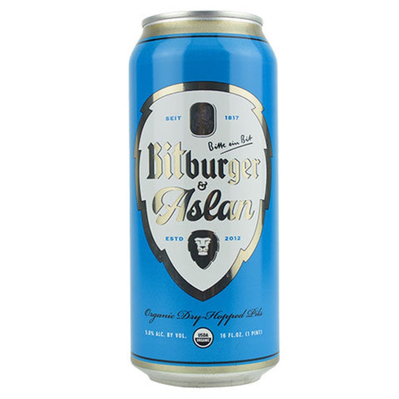 Aslan & Bitburger Pilsner 16OZ SINGLE CAN