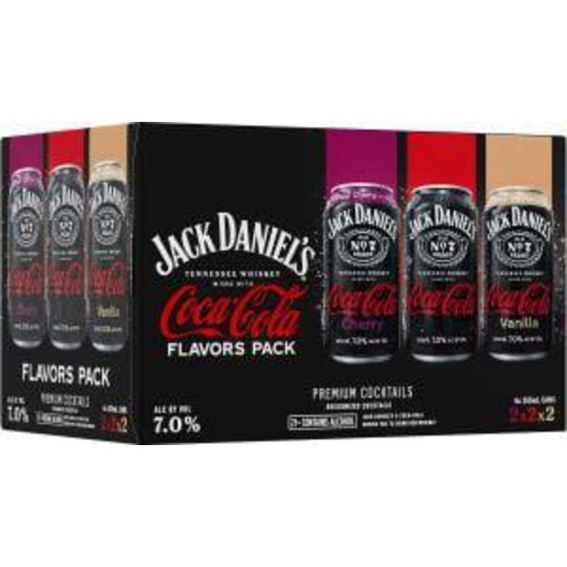 Cocktails Jack Daniel's 6pk Coca Cola Flavor Pack