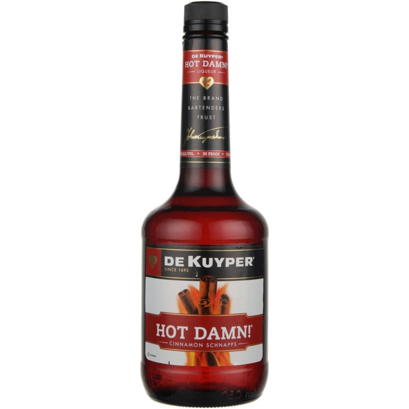 DEKUYPER CINNAMON SCHNAPPS HOT DAMN! 100 750ML 750ML
