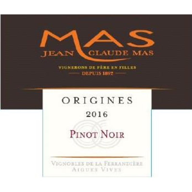 JEAN CLAUDE MAS ORIGINES PAUL MAS PINOT NOIR 2019 750 mL