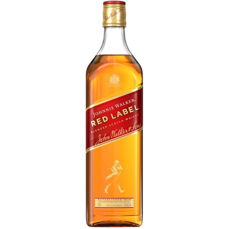 JOHNNIE WALKER BLENDED SCOTCH RED LABEL 80 750ML 750ML