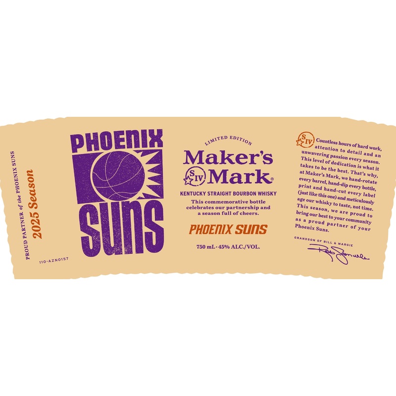 Makers Mark Phoenix Suns 2025 Season Limited Edition Bourbon