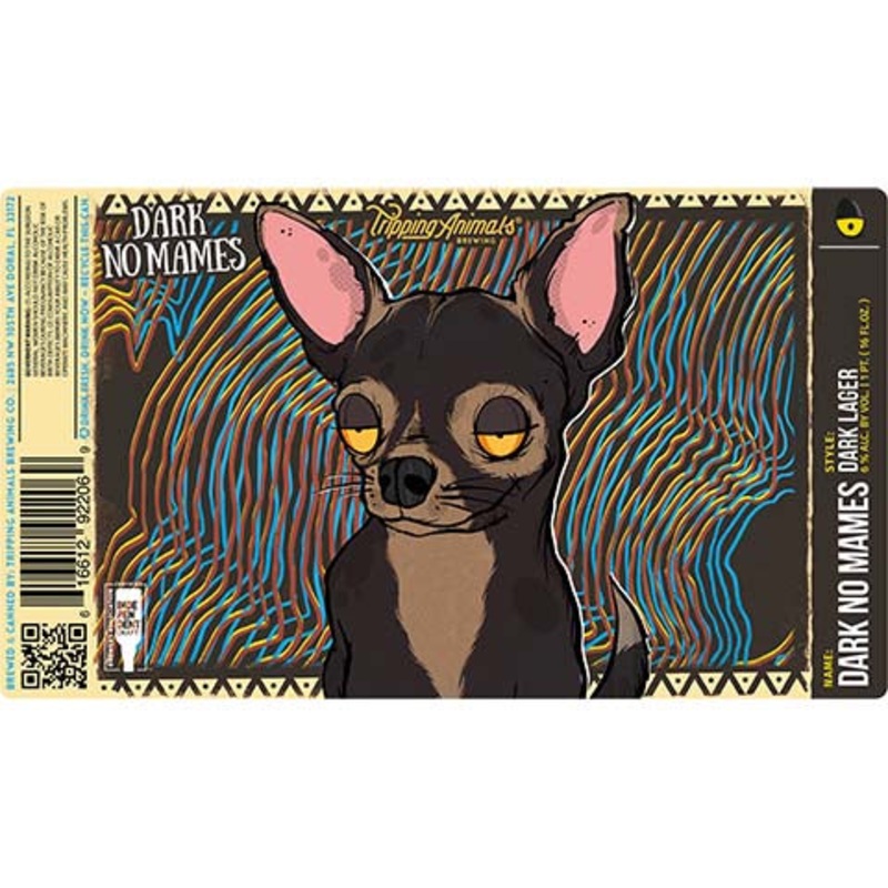 Tripping Animals Dark No Mames Dark Lager 16OZ SINGLE CAN