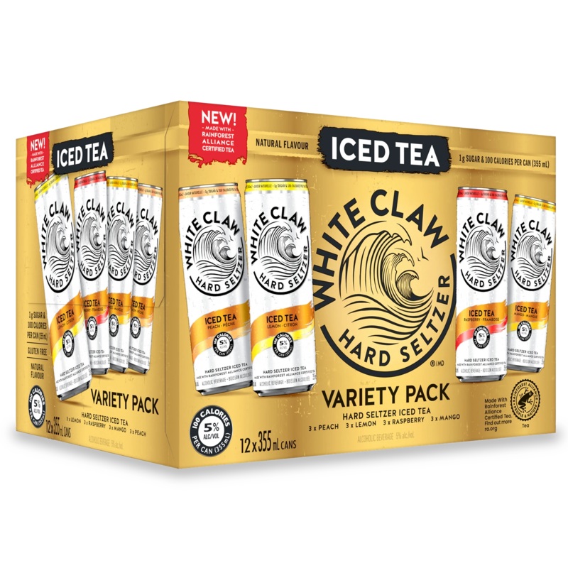 WHITE CLAW HARD SELTZER ICED TEA MIXER 355ML 12PK CAN @ Lethbridge [1038925] 4260 ml
