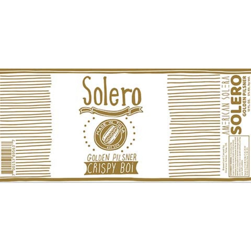 American Solera Solero Golden Pilsner 12OZ SINGLE CAN