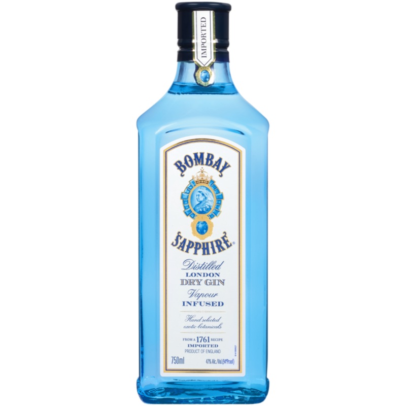 BOMBAY LONDON DRY GIN SAPPHIRE 94 750ML 750ML