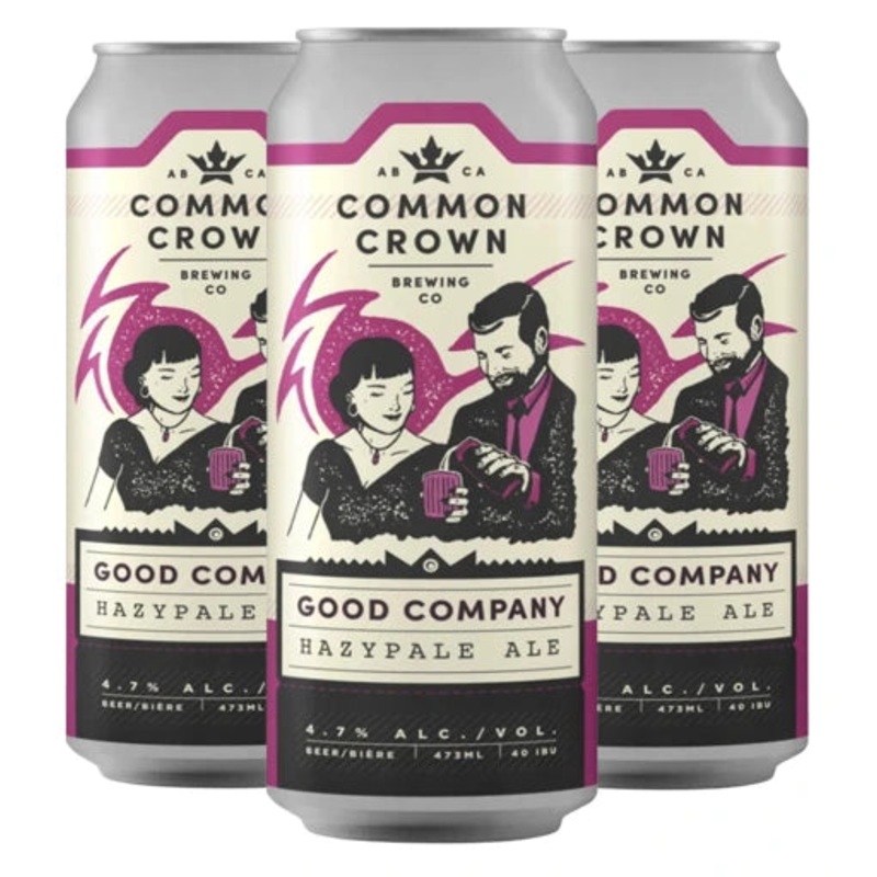 COMMON CROWN BE IN GOOD COMPANY HAZY PALE ALE 473ML 4PK CAN @ Windermere [1047633] 1892 ml