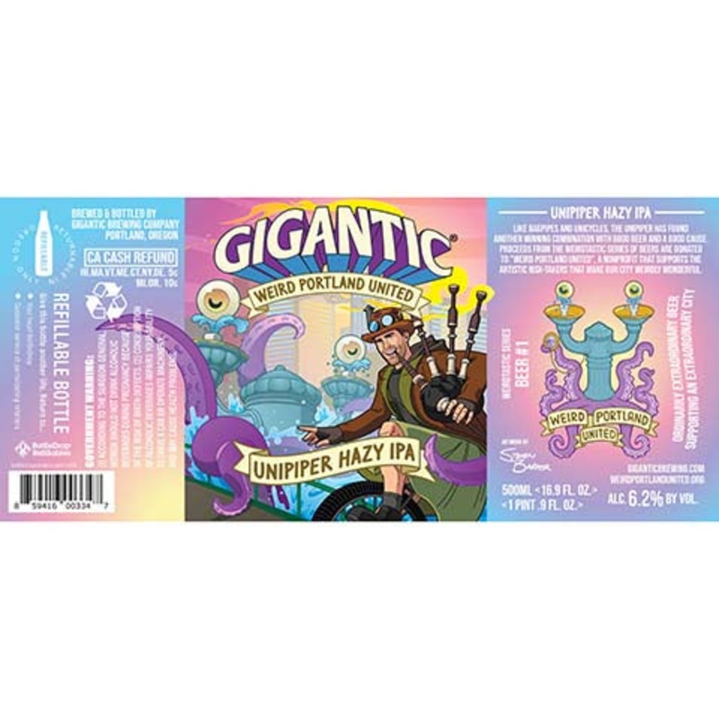 Gigantic Unipiper Hazy IPA 500ML BTL