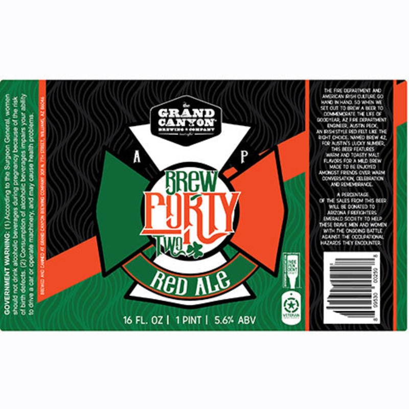 Grand Canyon Brew Forty Two Red Ale 16OZ SINGLE CAN