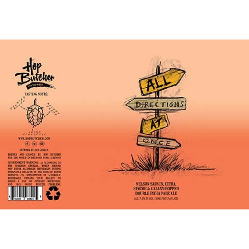 Hop Butcher All Directions At Once DIPA 16OZ SINGLE CAN