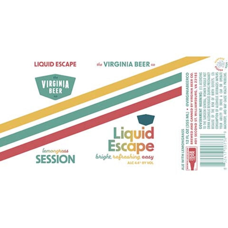 The Virginia Beer Liquid Escape Session Ale 12OZ SINGLE CAN