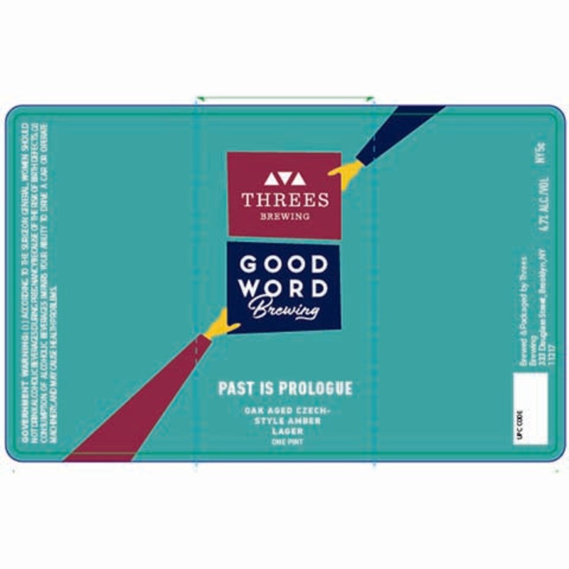 Threes Past Is Prologue Amber Lager 16OZ SINGLE CAN