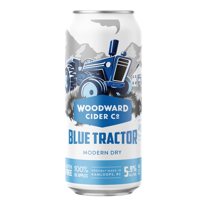 WOODWARD BLUE TRACTOR CIDER 473ML CAN @ Signal Hill [1048317] 473 ml