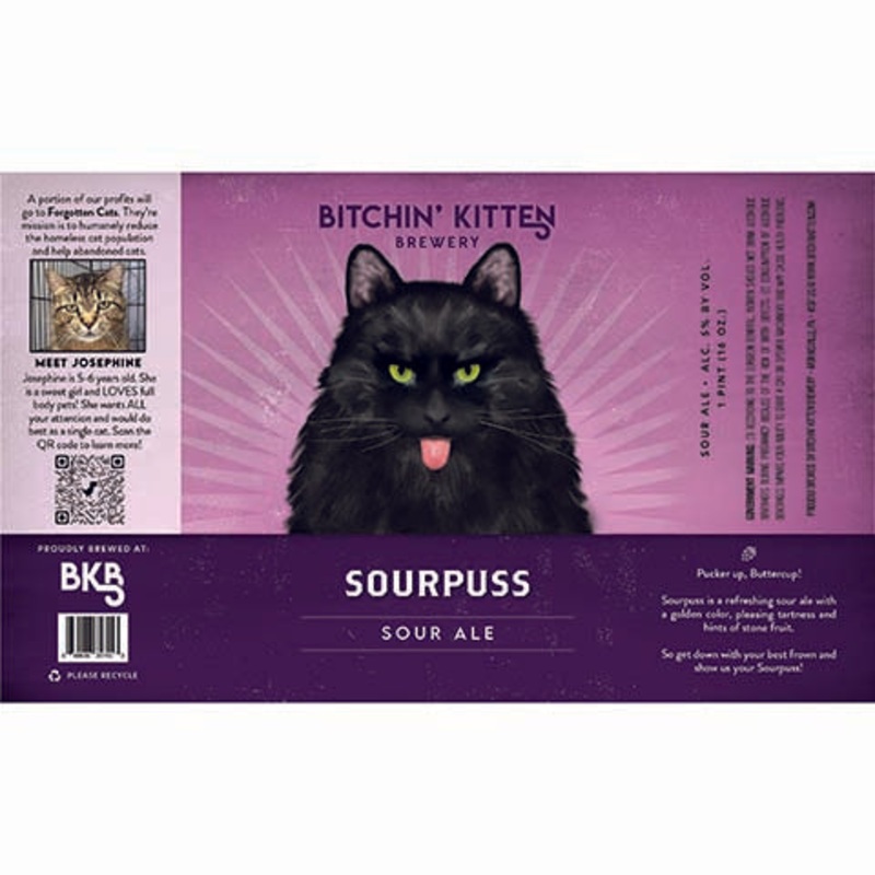 Bitchin' Kitten Sourpuss Sour Ale 16OZ SINGLE CAN