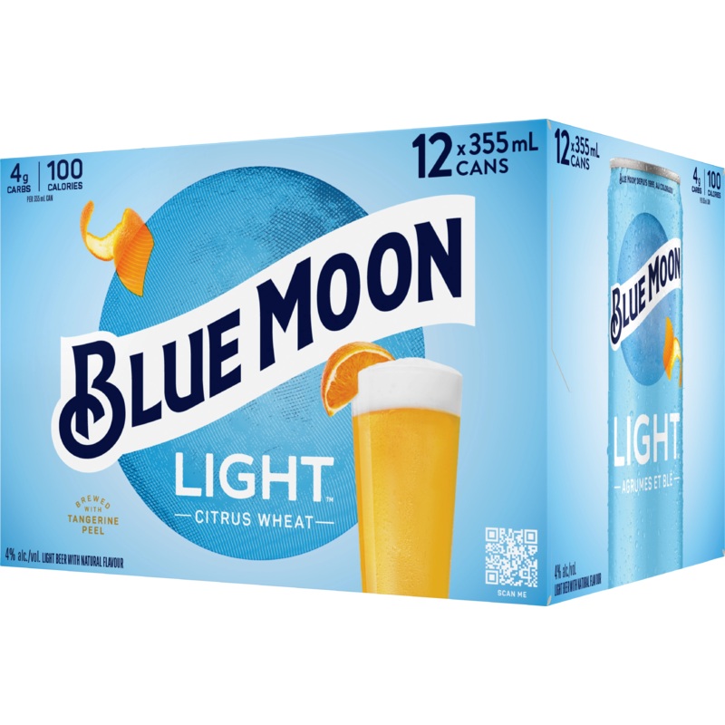 BLUE MOON LIGHT WHEAT ALE 355ML 12PK CAN @ Sage Hill [1057135] 4260 ml
