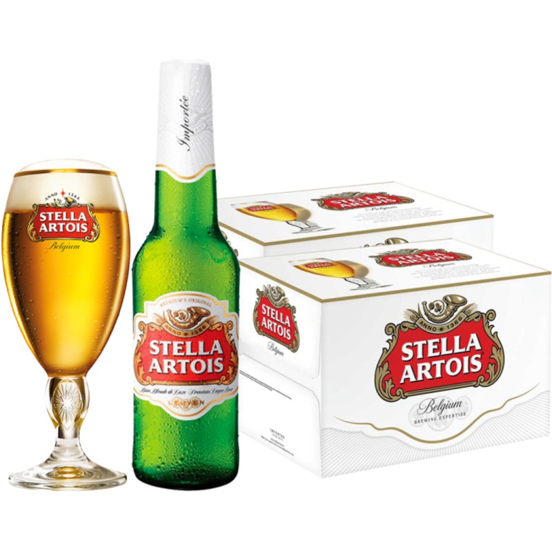 Buy 1 Take 1 Case: Stella Artois Beer 310ml Bottle x24 (Total 2 Cases) w/ FREE (1) Stella Artois Chalice