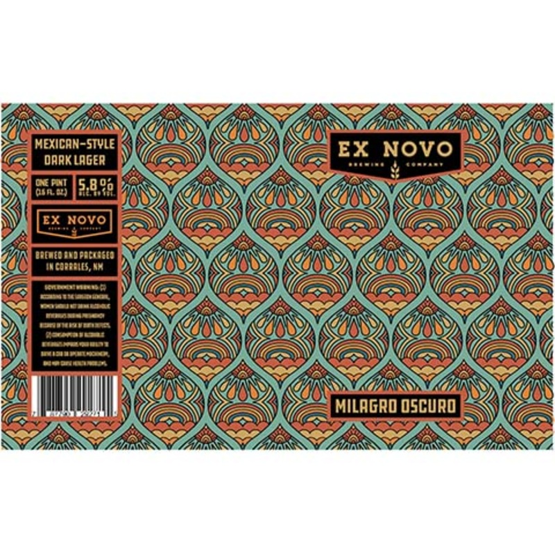 Ex Novo Milagro Oscuro Mexican Dark Lager 16OZ SINGLE CAN
