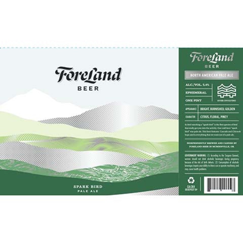 Foreland Spark Bird Pale Ale 16OZ SINGLE CAN