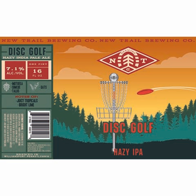New Trail Disc Golf Hazy IPA 16OZ SINGLE CAN