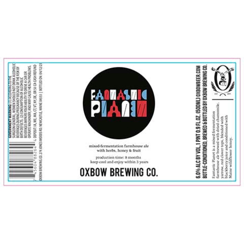 Oxbow Fantastic Planet Sour 500ML BTL