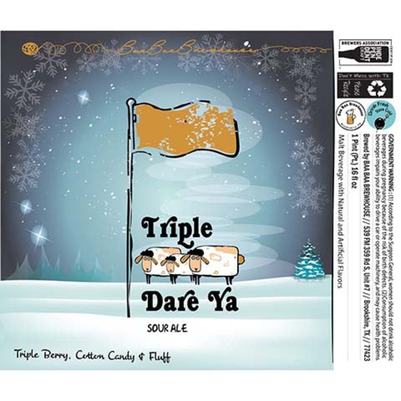 Baa Baa Triple Dare Ya Sour Ale 16OZ SINGLE CAN