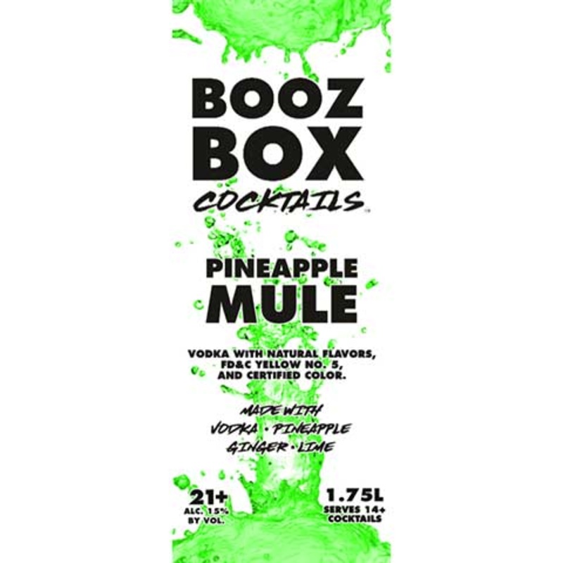 Booz Box Cocktails Pineapple Mule 1.75L BTL
