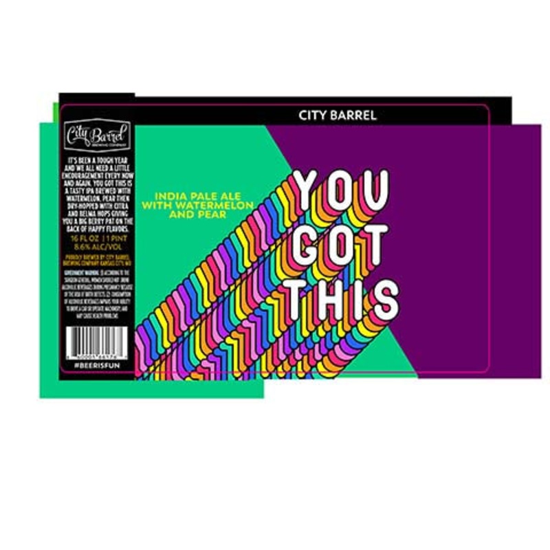 City Barrel You Got This IPA 16OZ SINGLE CAN
