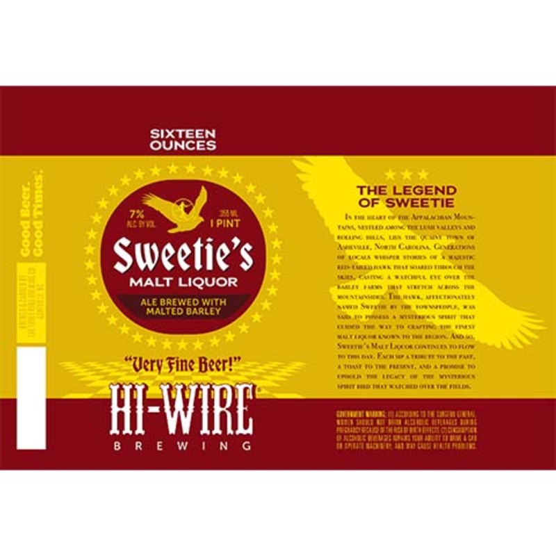 Hi-Wire Sweetie's Malt Liquor 16OZ SINGLE CAN