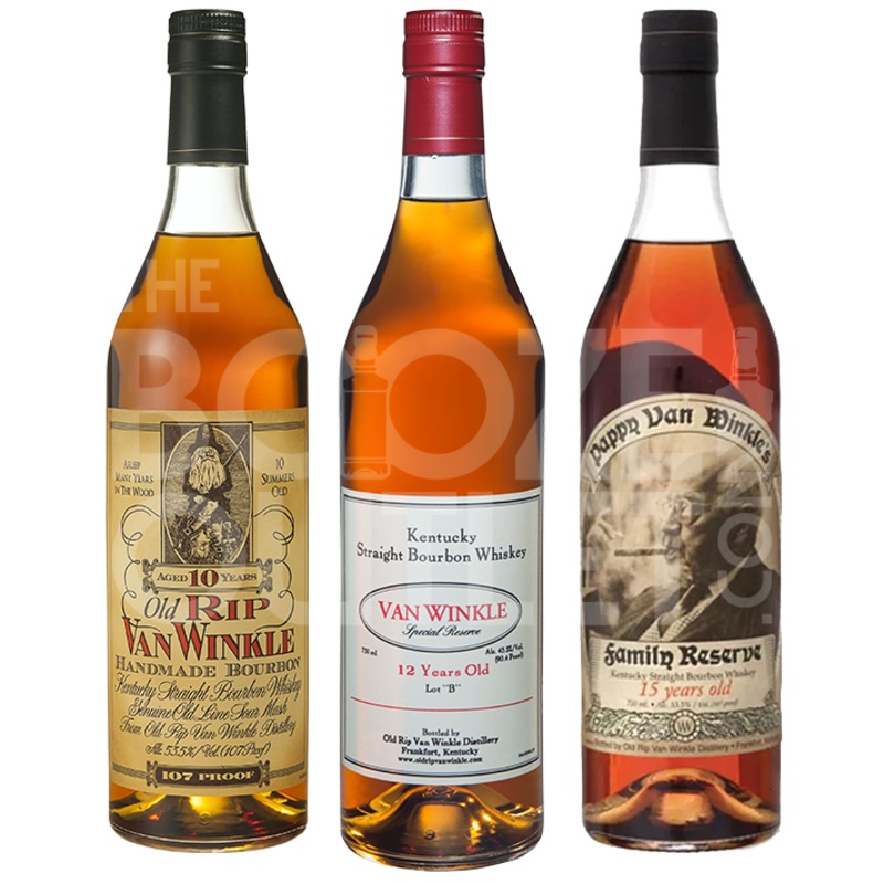 Pappy Van Winkle's 10 Year & 12 Year Lot B & 15 Year Bundle
