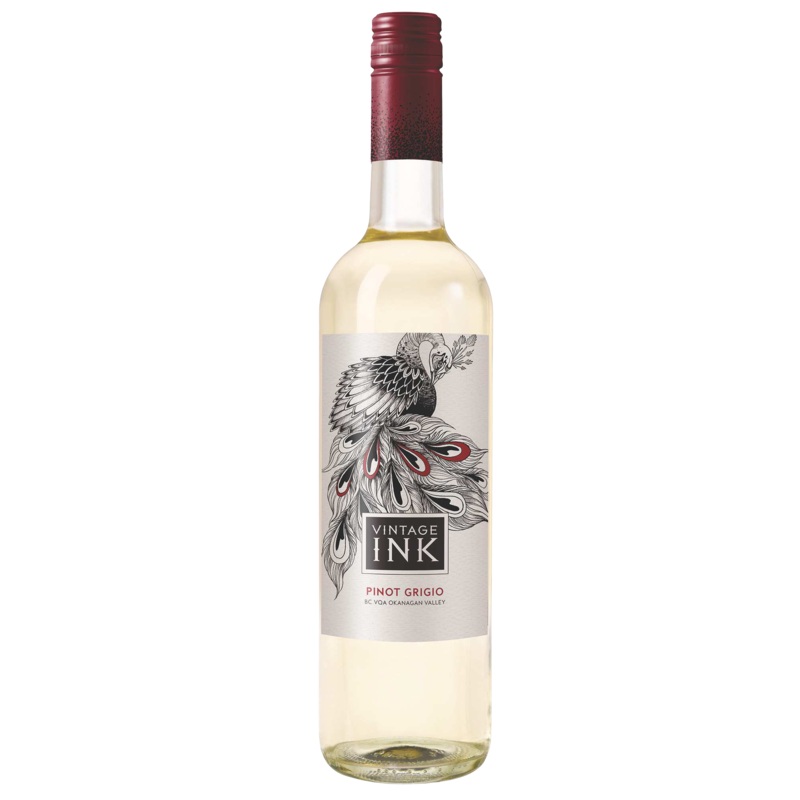 VINTAGE INK PINOT GRIGIO VQA 750ML @ MacTaggart Ridge [1004528] 750 ml