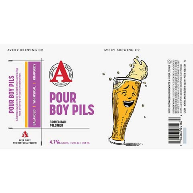 Avery Pour Boy Pils 12OZ SINGLE CAN