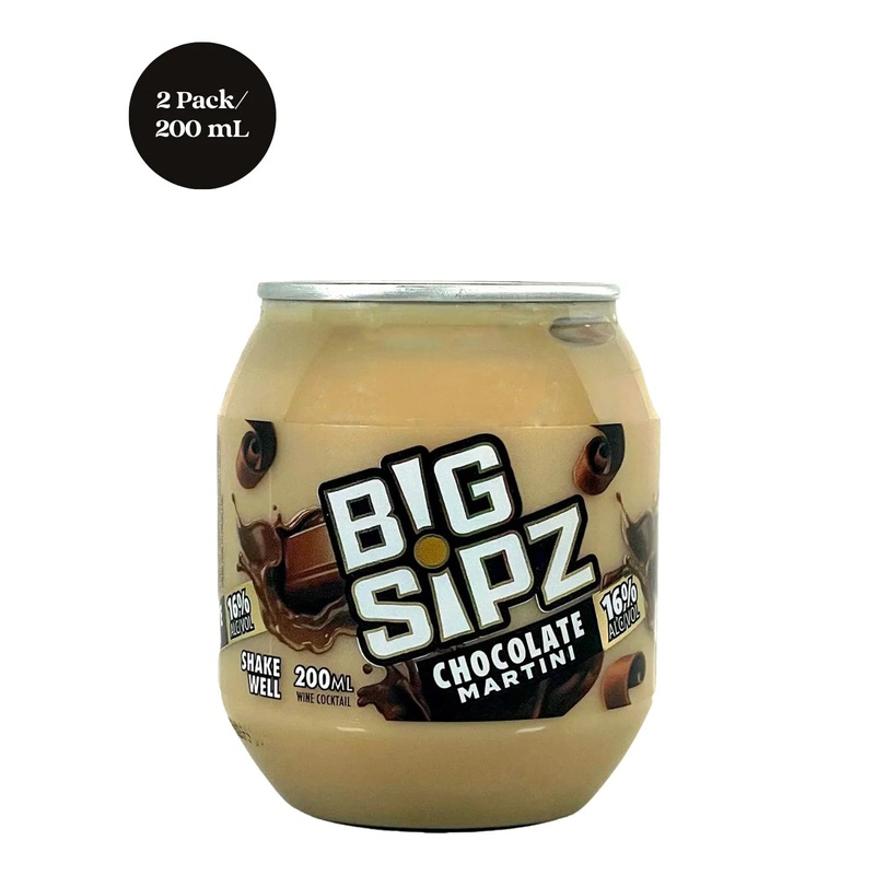 Big Sipz Chocolate Martini RTD Cocktail 2pk 200mL