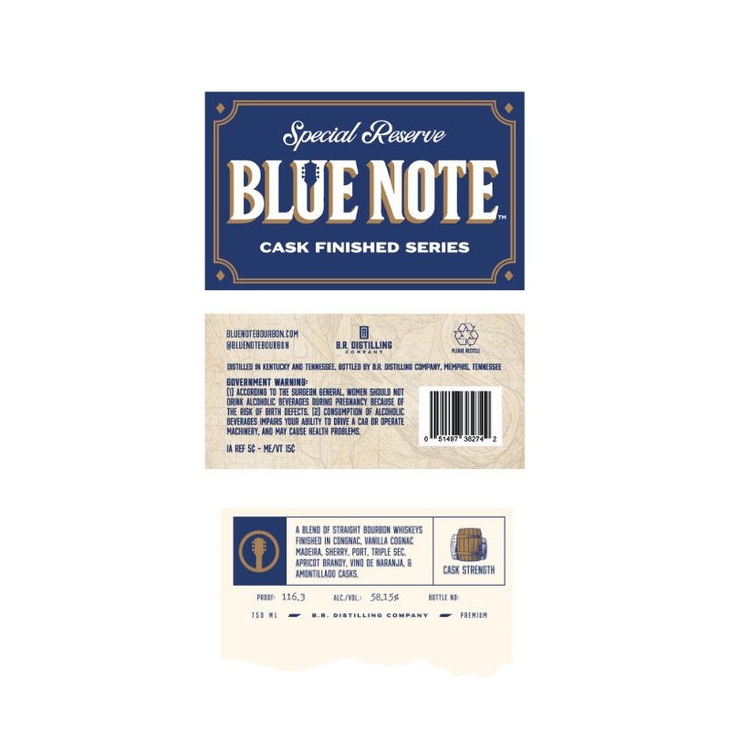 Blue Note Special Reserve Cask Finished Bourbon Cask Strength