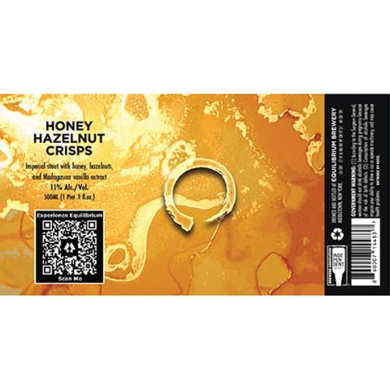 Equilibrium Honey Hazelnut Crisps Imperial Stout 500ML BTL